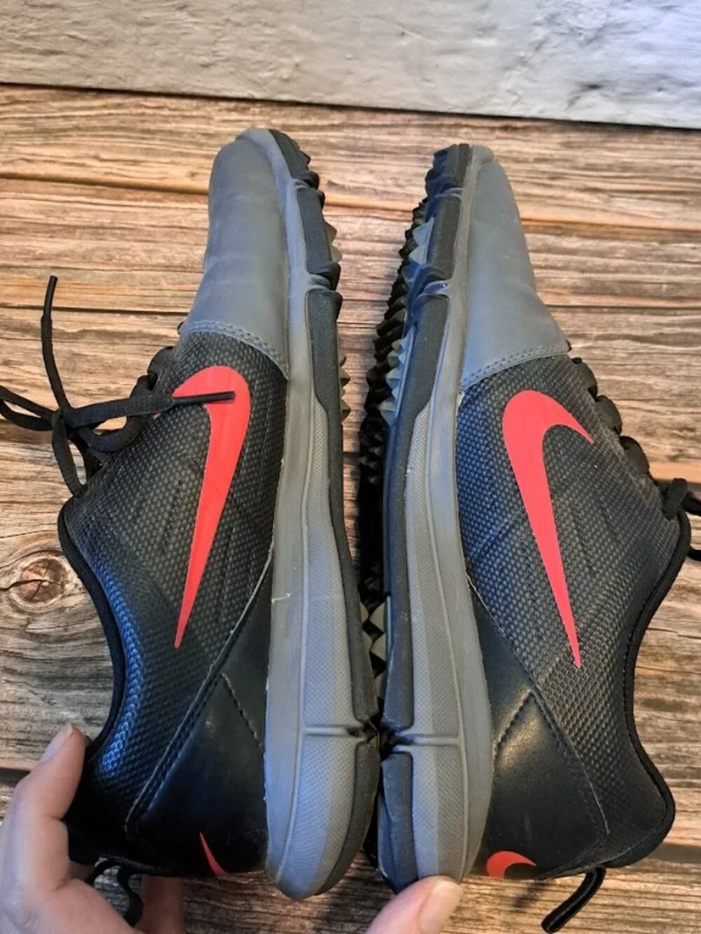 Nike Explorer CTRL spikeless golf shoes in grey black and orange Men's size 8